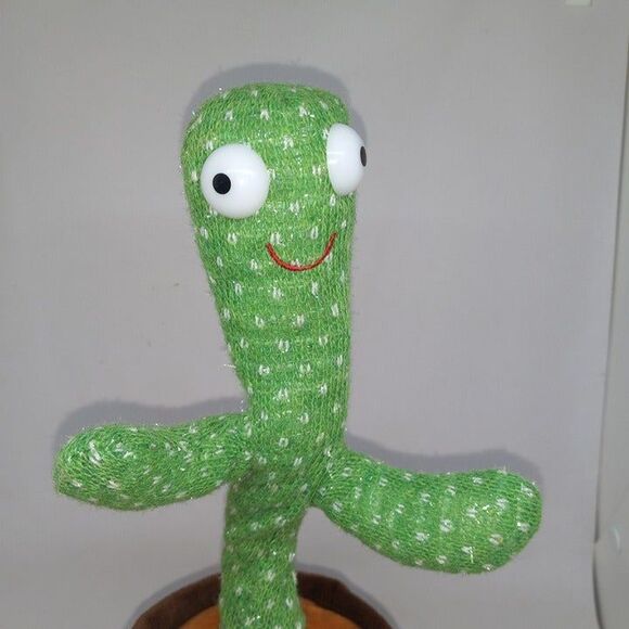 Dancing Singing Musical Cactus Plush-Tik Tok-Mimics-Lights Up-Tested & Working - Picture 5 of 7